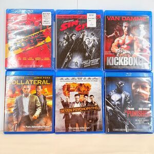 Blu-ray Action Lot 6 Movies Reservoir Dogs Sin City Punisher Van Damme